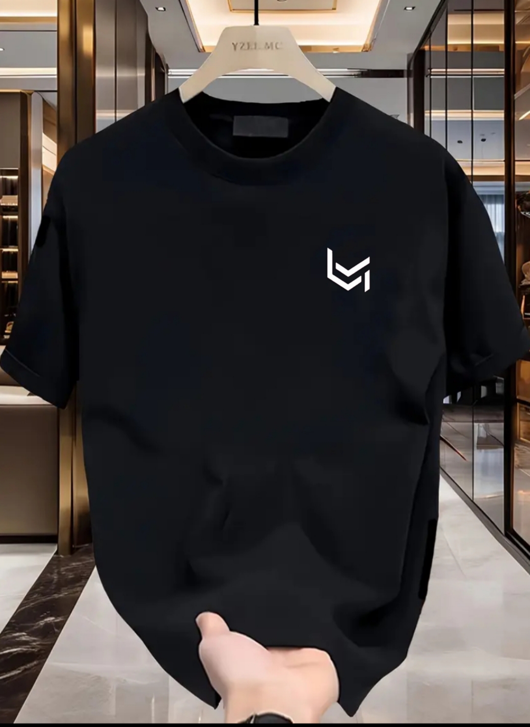 Erkek & Kadın Unisex Siyah Tişört – Logos Marketim Logo Tasarım